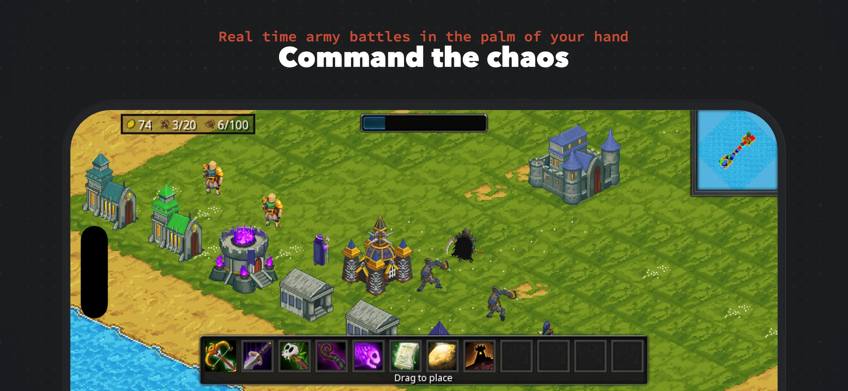 Burg Battle - Command the chaos in real-time army battles