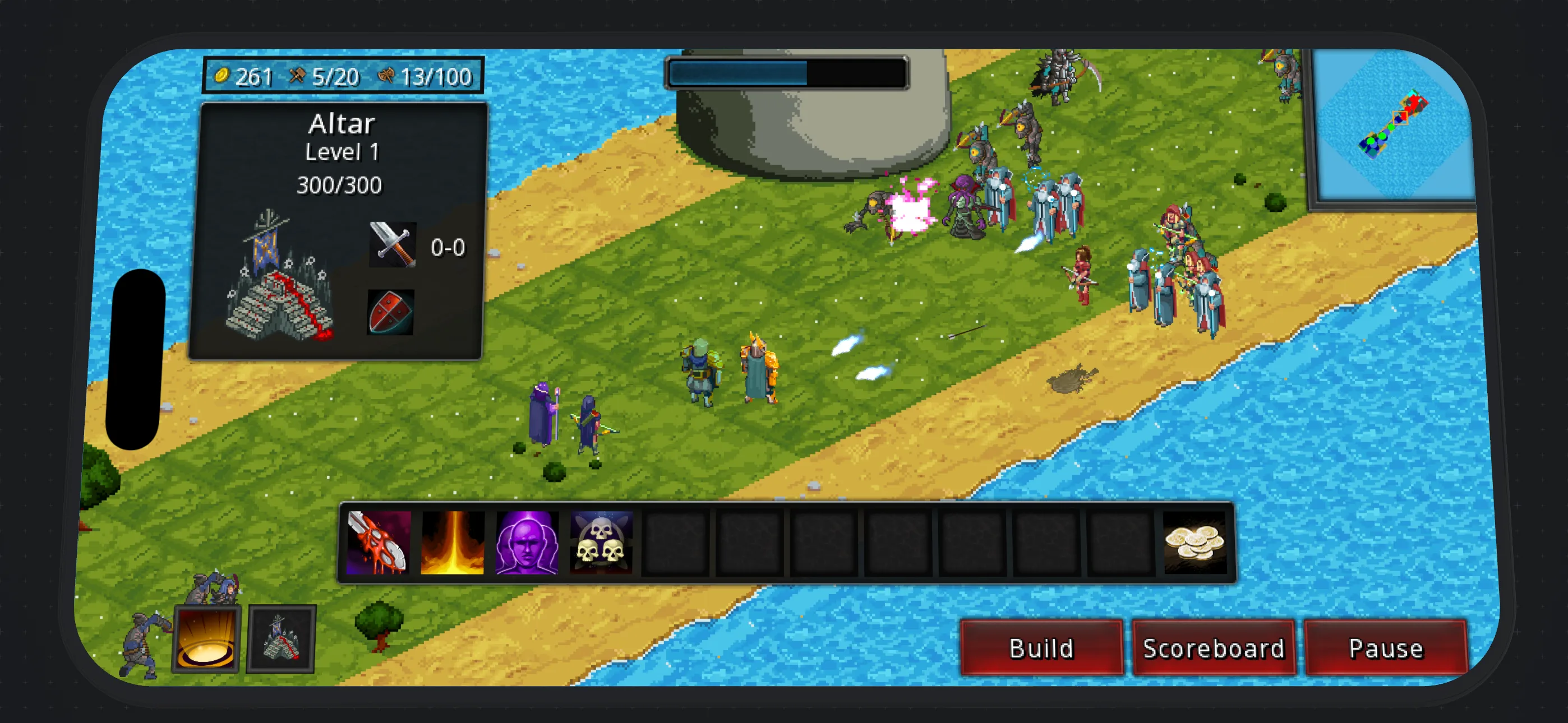 Burg Battle - Build your army and command units across the battlefield