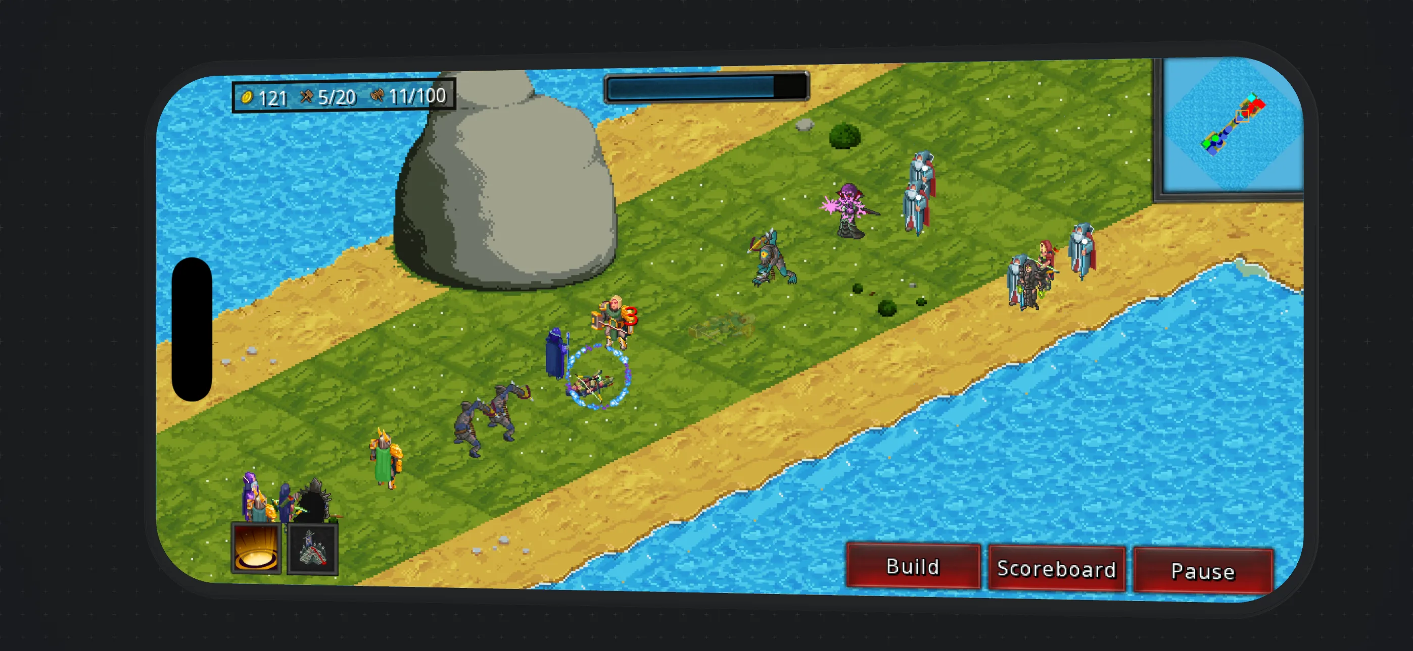 Burg Battle - Castle warfare battle across the battlefield